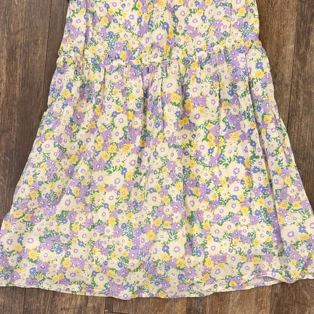 GAP Kids Floral Dress in Yellow and Purple